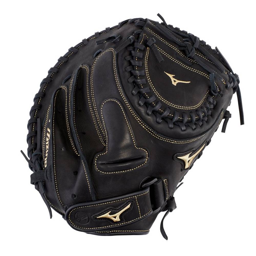 Mizuno Women's MVP Prime Fastpitch Softball Catcher’s Mitt 34" Black (312743-LQA)